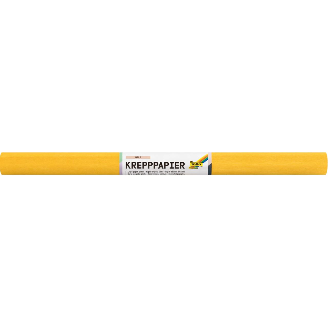 folia Krepppapier gelb 10 Rollen