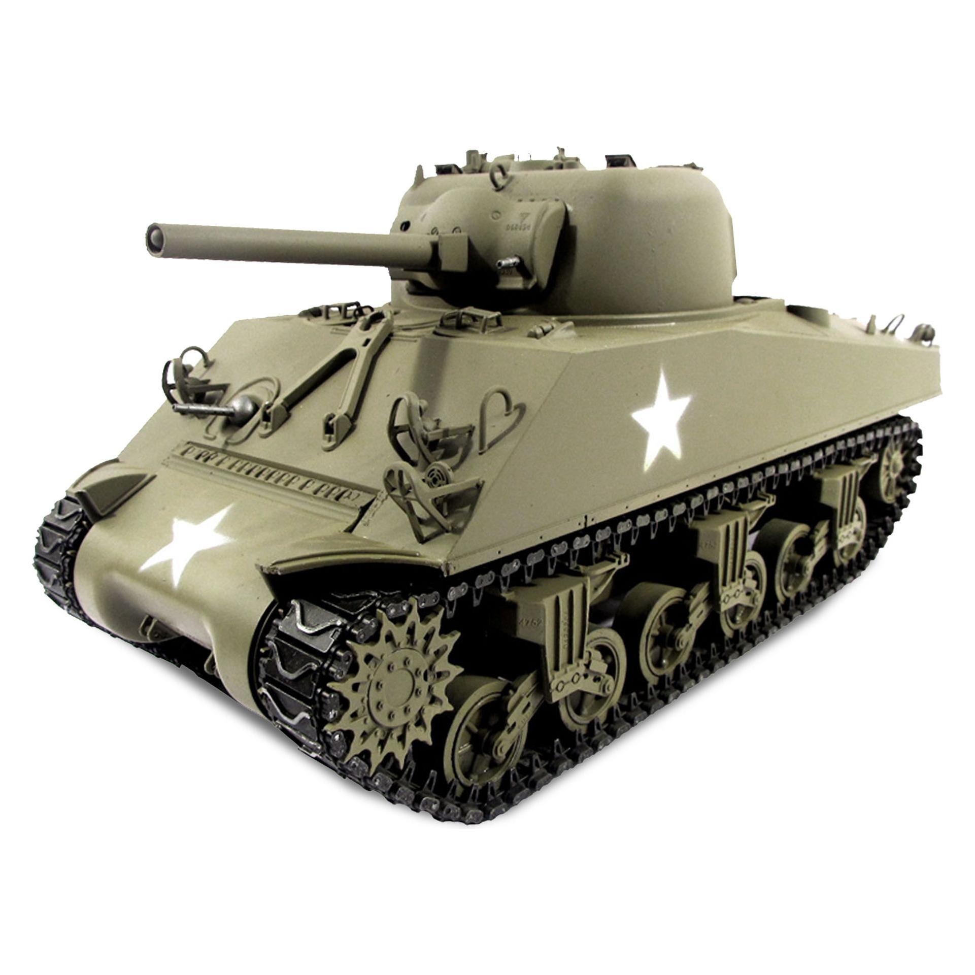Amewi M4A3 Sherman Metal Army Green RTR Airsoft, TRUE Sound,2,4GHz (23084)