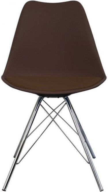 George Oliver Topeka 45cm H Upholstered Side Chair Brown 82cm H X 49cm W X 45cm D