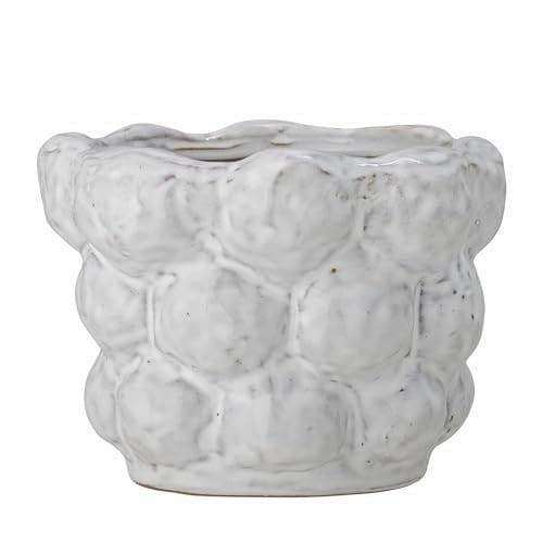 Bloomingville Dieter Bloempot, wit, aardewerk, tabletop