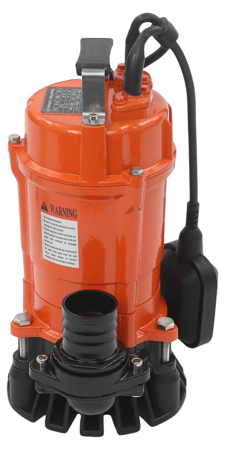 Abwasserpumpe - Tiefbrunnen Tauchpumpe - 750 W - Edelstahl - Selbstansaugend - Entwässerung & Bewässerung - Orange