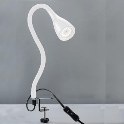 B.K.LICHT LED Klemmleuchte "Sirius", weiß, 1, H: 60cm, Leuchten, LED Tischleuchte dimmbar Schreibtisch Büroleuchte Nachttisch-Lampe