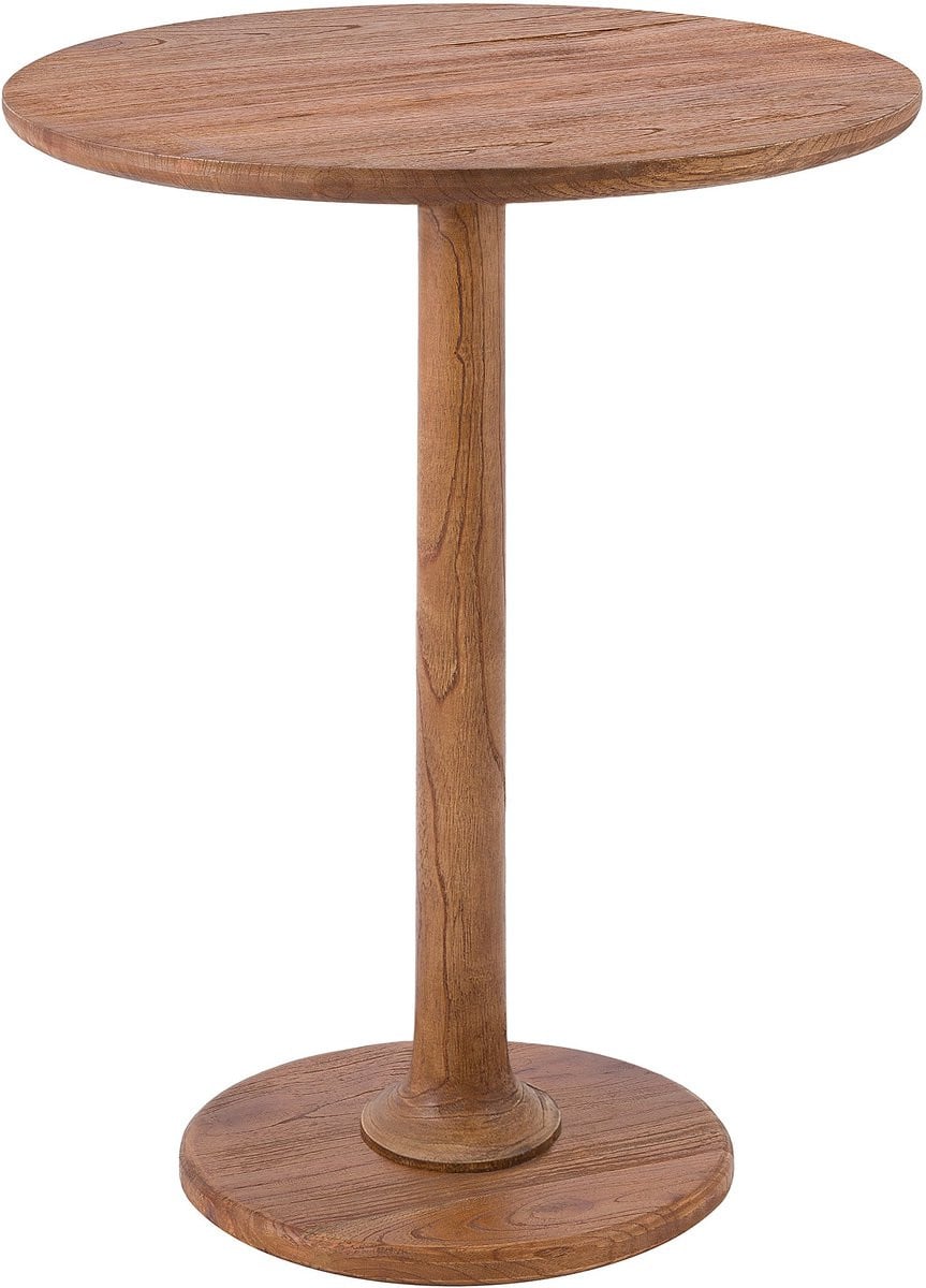 CLP Farragut Bijzettafel - Rond - Hout - Bruin - Diameter: 50 cm