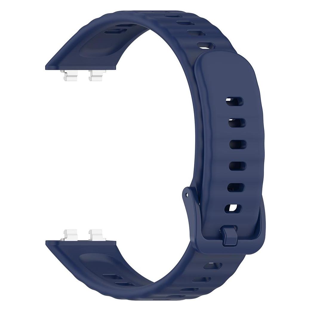 Techsuit - Watchband (W082) - Huawei Band 11 / Band 11 Pro - Navy Blue (Silicone) (68332340)