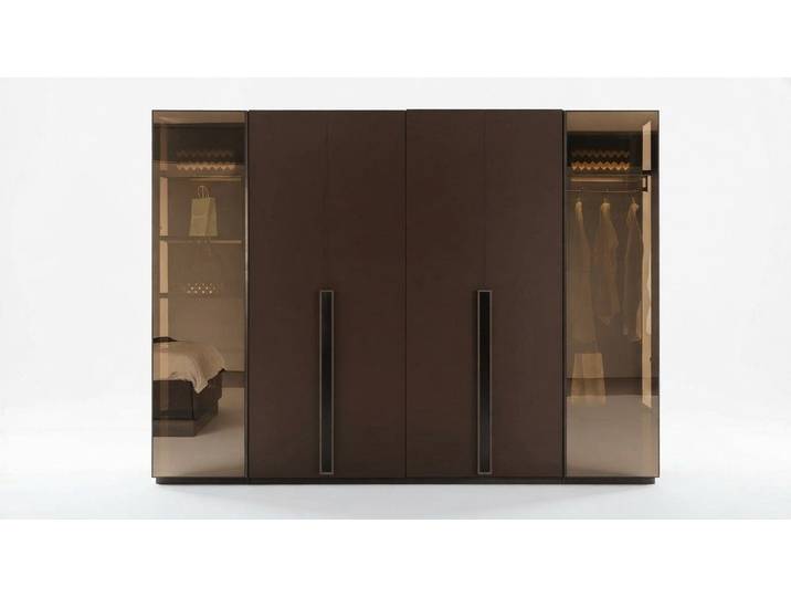 Xlmoebel Drehtürenschrank Eleganter Kleiderschrank mit Glasfronten für das Schlafzimmer (1-St., 6-türiger Kleiderschrank mit Glasfronten) Made in Europa