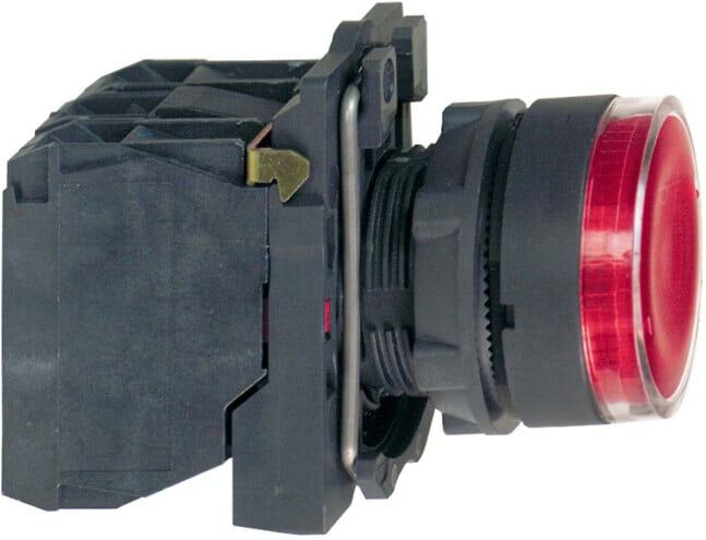 Schneider Electric Bouton-poussoir lumineux rt module LED, 24V, 1S, 1O XB5AW34B5 (XB5AW34B5)