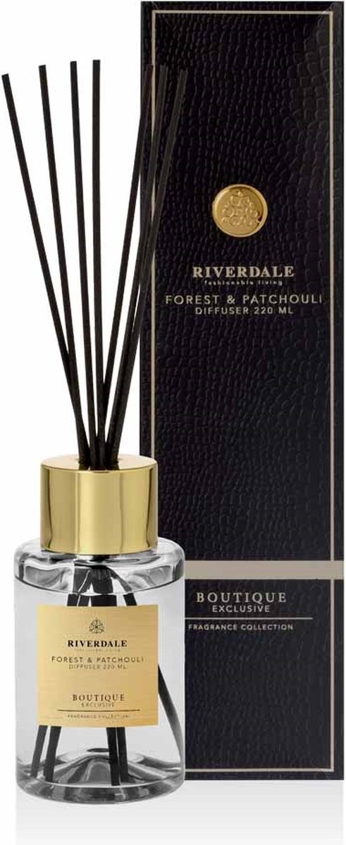 Riverdale Boutique Exclusive Geurstokjes Forest & Patchouli 220ml
