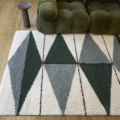 Balta Rugs Balta Levine Modern Geometric Shag Area Rug