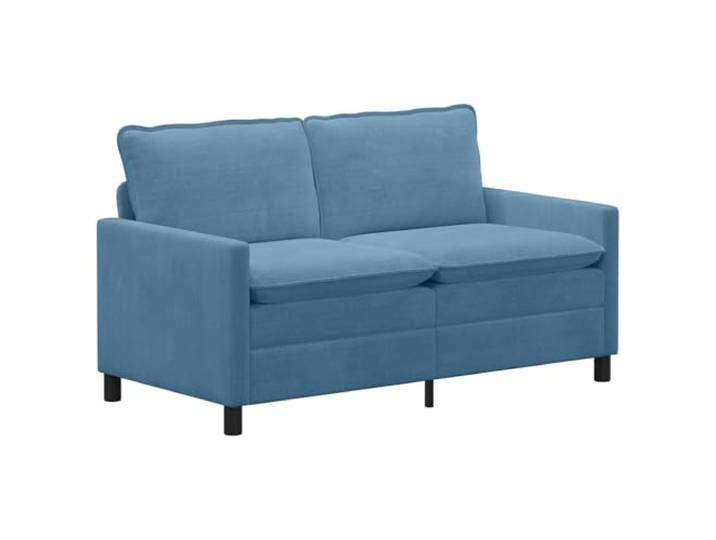 Todiikf 2-Sitzer Sofa Cord Couch mit Metallrahmen Blau 156x81 cm Gemütliches 2-Sitzer Cordsofa für Wohnzimmer und Büro. Dicke Kissen und stabiler Metallrahmen sorgen für Komfort.
