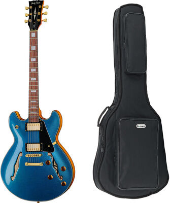 Harley Benton HB-35Plus Metallic Blue w/Bag Metallic Blue