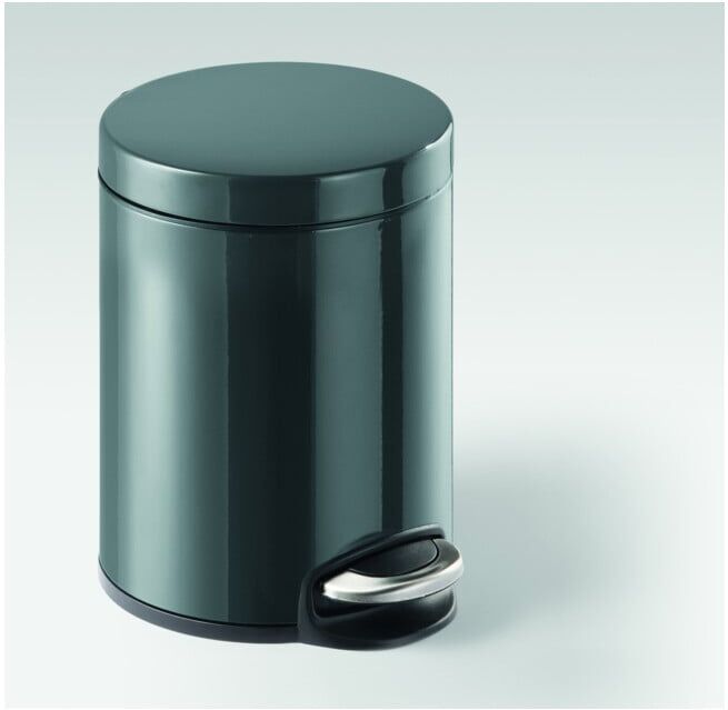 DURABLE Seau à pédale 5L métal rond anthracite (341058)