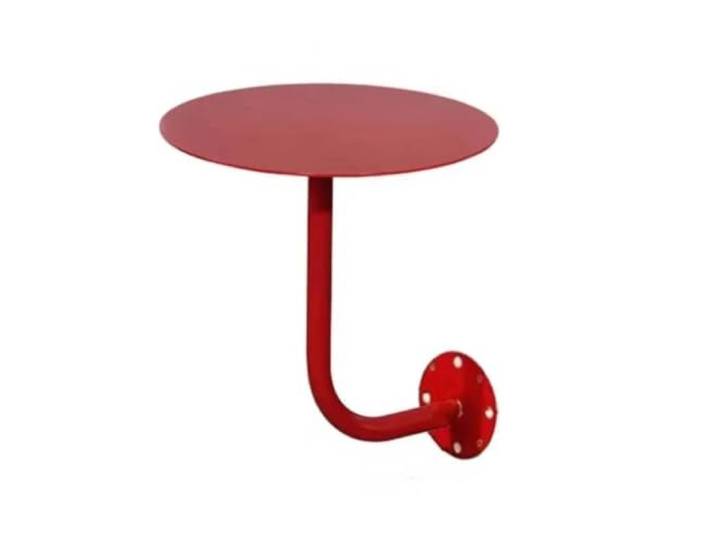 DHYUACN Wandmontierter Couchtisch, Kleiner Runder Tisch For Kaffee, Milch, Tee, Geschäfte, Grillrestaurants, kompaktes Essen(35x35x45cm)