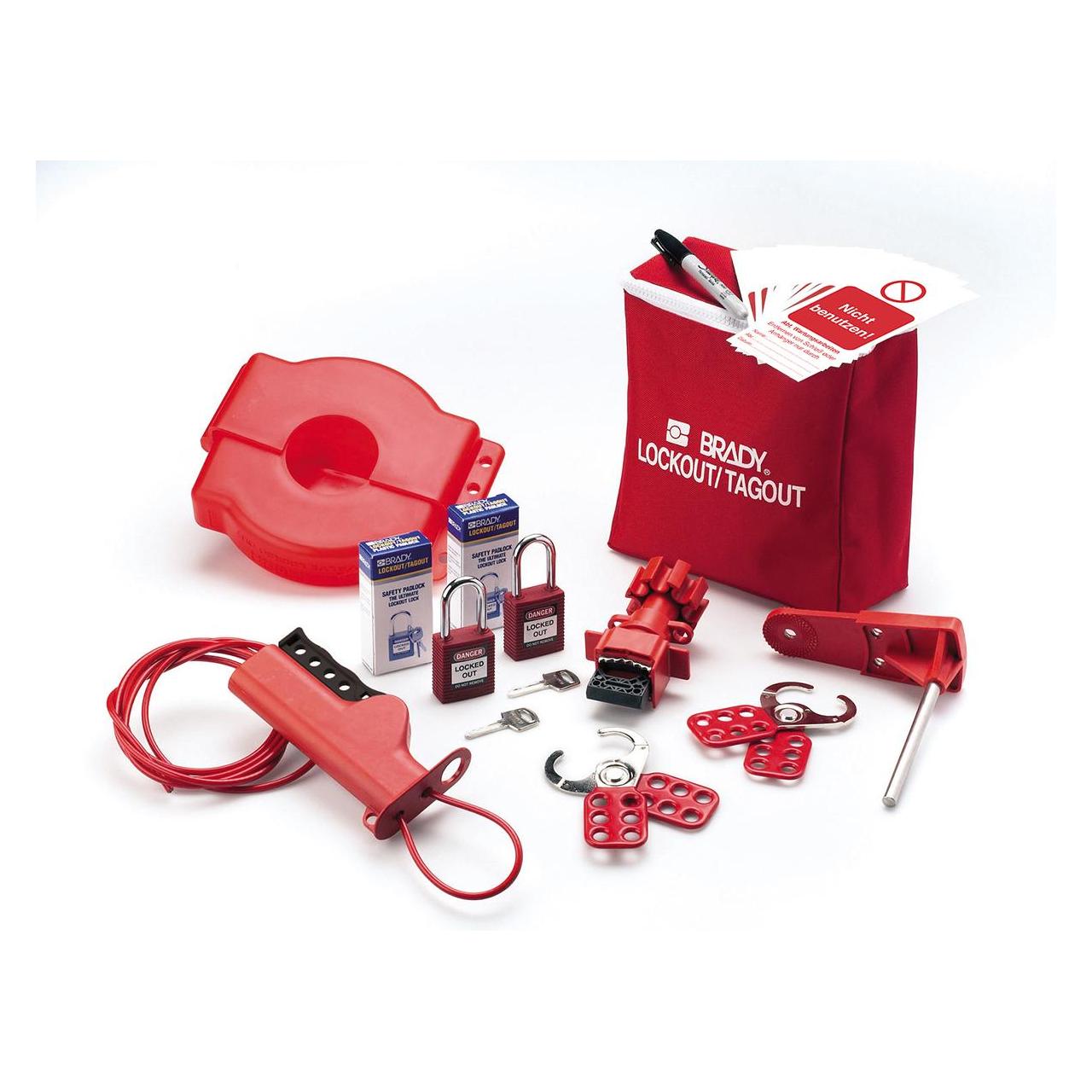 Brady kleines verstellbares Lockout-Set (806196)