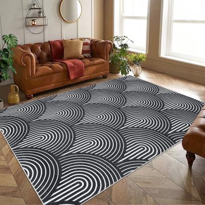 Garvee Minimalist Geometric Linear Arch Area Rug