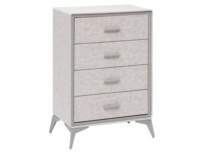5 five simply smart 5Five – Kommode in Granitgrau – 4 Schubladen – 64 x 39 x 90,5 cm – Funktionale Aufbewahrungsmöglichkeit, Schlafzimmerorganisation, stilvolles und praktisches Möbelstück