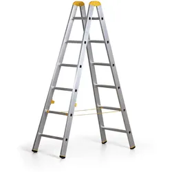 Alu Leiter ALVE FORTE, 2x6 Sprosen, Höhe 1,76 m