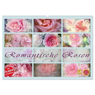 Romantische Rosen (Wandkalender 2027 DIN A2 quer), CALVENDO Monatskalender