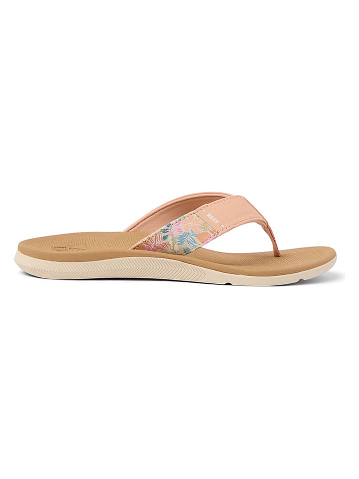 Reef Zehentrenner "Santa Ana" in Orange/ Beige - 38,5