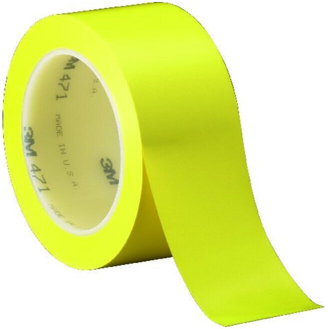3M Ruban adhésif en PVC souple 471F 50mmx33m jaune (7000028852)