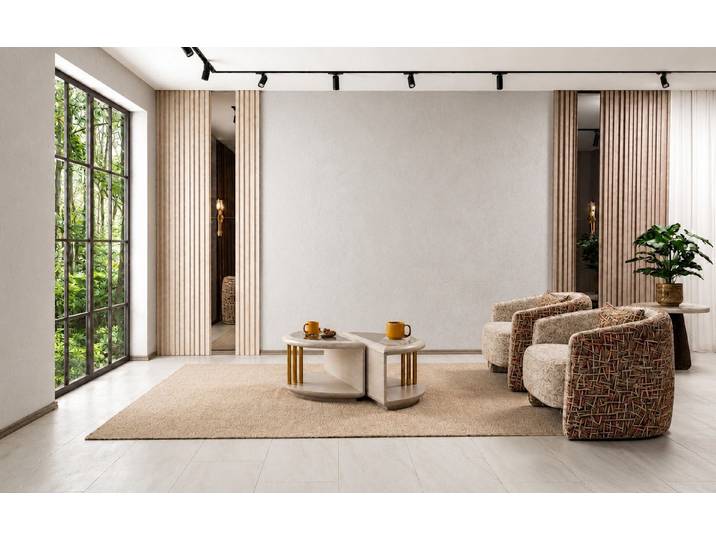 JVmoebel Wohnzimmer-Set Interior Set Sessel Couchtisch Wohnlich Stilvoll Modern Look, (3-St., 3-tlg)