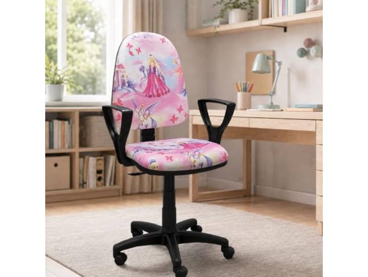 Best For Kids - Ergonomisch Drehstuhl Kinder mit Rückenlehne und Armlehne Höhenverstellbar Kinder-Schreibtischstuhl mit Gaslift Bequemer Schreibtischstuhl für Kinder Home Bürostuhl Kinder