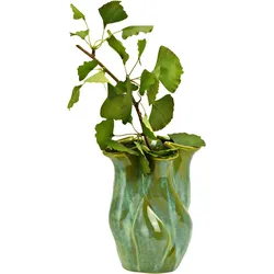Vase aus Keramik Grün
