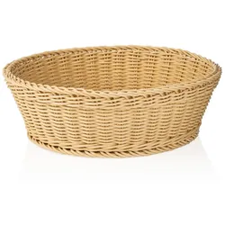 Buffetkorb Brotkorb aus Polypropylen Hellbeige ØxH: 42x12 cm