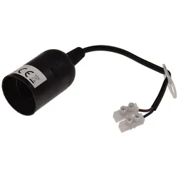 1 Stück ChiliTec E27-Fassung mit 15cm Kabel + Aufhänger Baustellen-Fassung