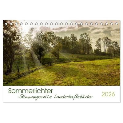 Sommerlichter - Stimmungsvolle Landschaftsbilder (Tischkalender 2026 DIN A5 quer), CALVENDO Monatskalender