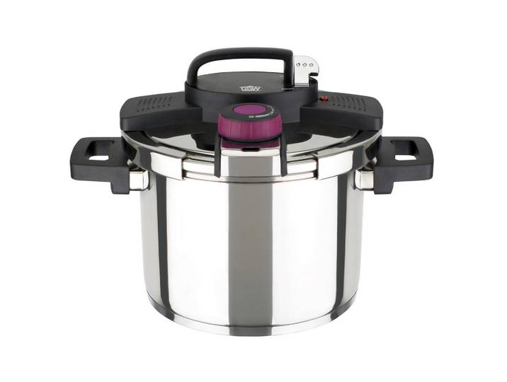 Schnellkochtopf Easy Click Edelstahl, 6 Liter