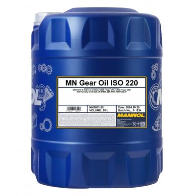 SCT - MANNOL Getriebeöl Gear Oil ISO 220 2801 [20 L] MN2801-20