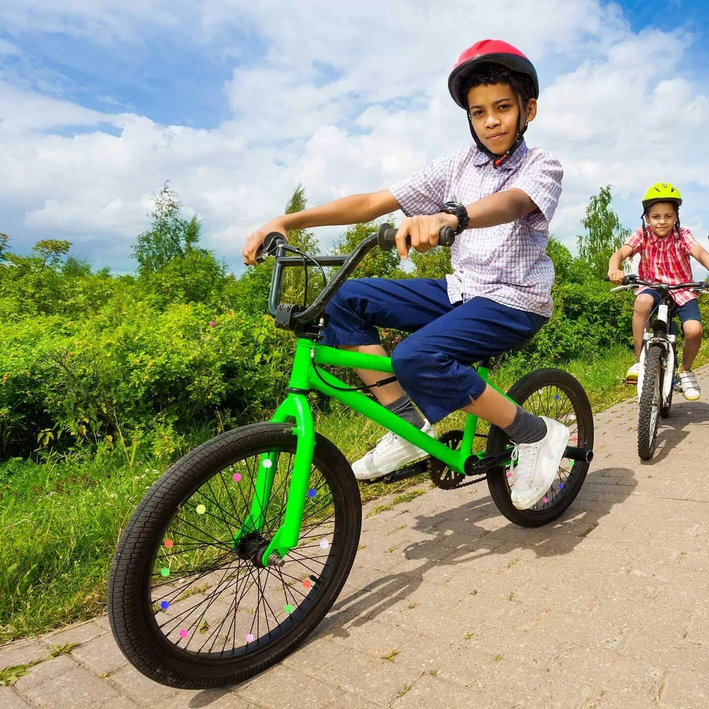 INF Perles à rayons pour décoration de vélo, paquet de 36