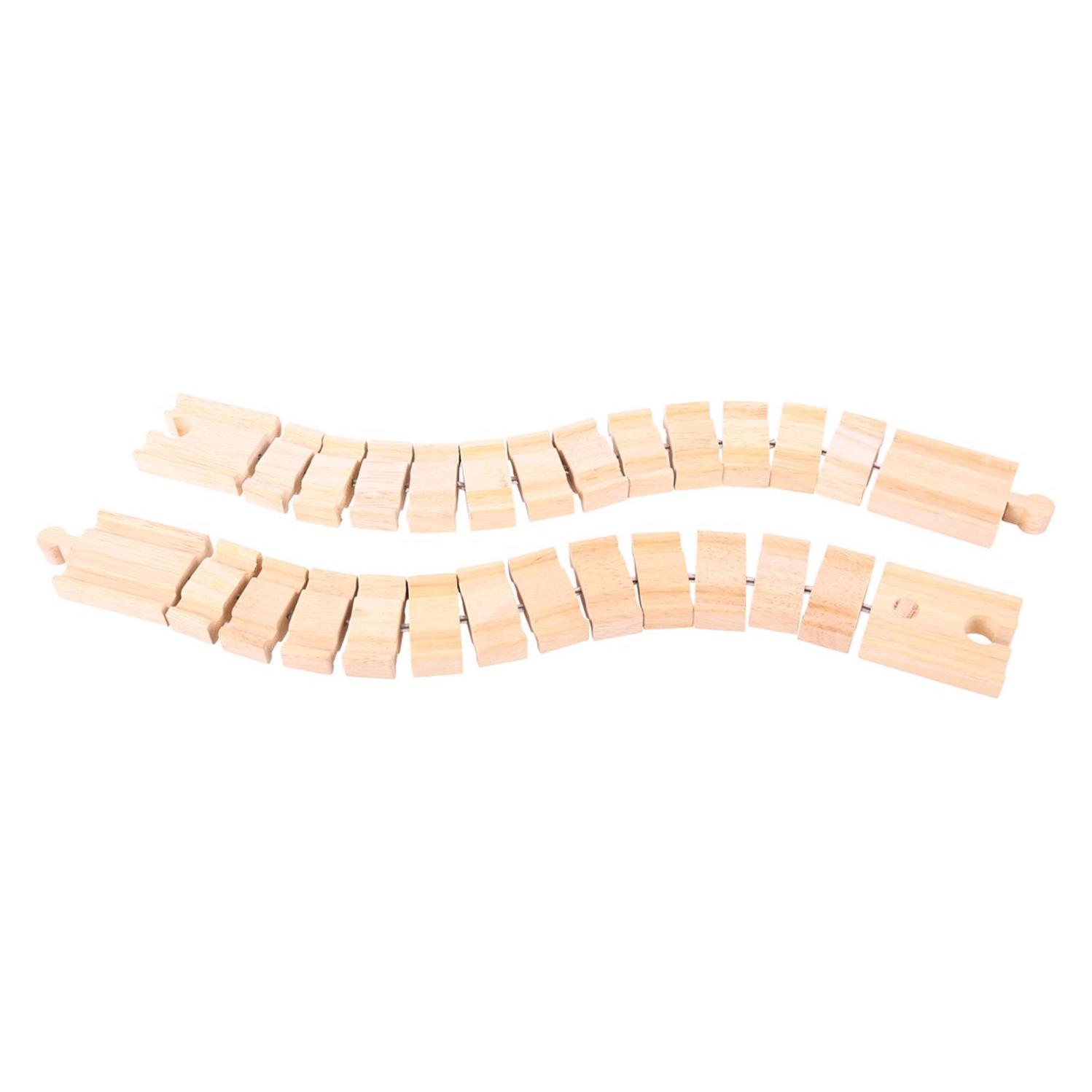 Bigjigs Hölzerne Schienen-flexibel (BJT164)