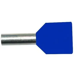 PROTEC Doppel-Aderendhülsen 2x2,5qmm/10mm PAEH 250D/10 blau isoliert VE500