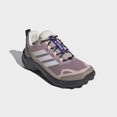 Wanderschuh ADIDAS TERREX "SKYCHASER AX5", Damen, Gr. 40,5, magic mauve, sanftes weiß, wonder taupe, Synthetik, Textil, Schuhe Wanderschuh, Outdoor-Schuh, Multifunktionsschuh
