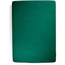 fleuresse Spannbettlaken Comfort Mischgewebe Grün Dunkelgrün 100 x 200 cm