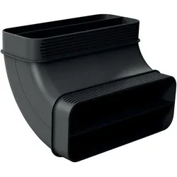 Neff Z861SB2 Flachkanal 90 ° vertikal L, Dunstabzugshaube Zubehör, Schwarz