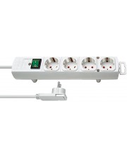 Brennenstuhl Innenraum 4AC-Ausgänge 2m Weiß Verlängerungskabel Comfort-Line Plus Steckdosenleiste mit Flachstecker 4-fach weiss H05VV-F 3G1.5 (1153120100)