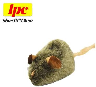 Inspired Finds 1 10PCS Interactive Plush Mouse Cat Toys Realistic Squeaky Hunting Mice For Chasing, Biting & Play 1pc