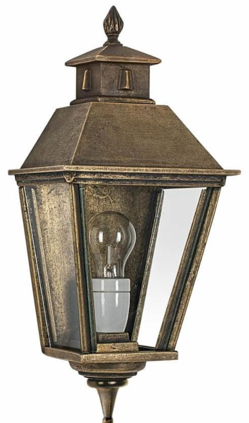 KS Verlichting Bronzen muurlamp Rijswijk met glazen kap