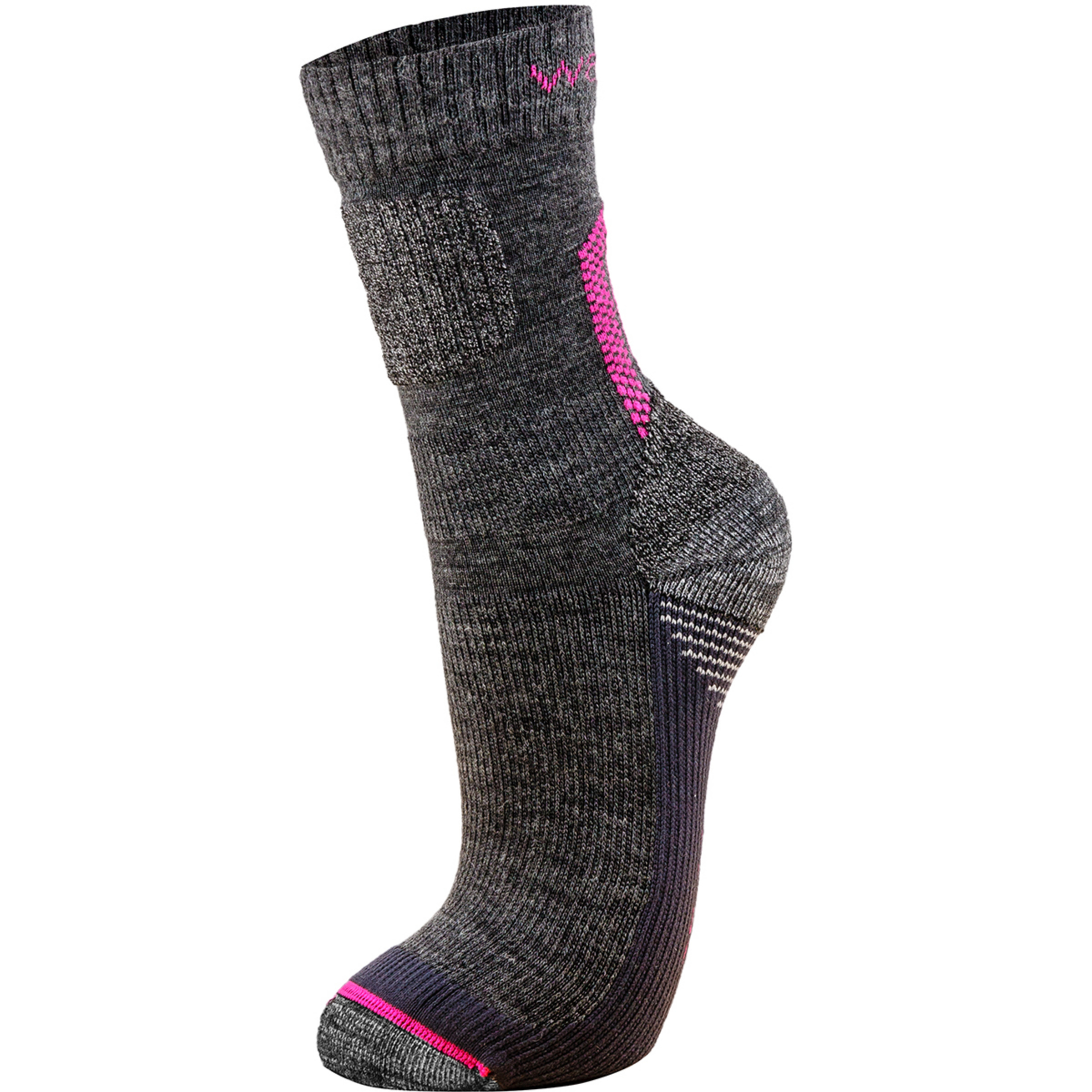 Wapiti Trek SK06 Merino Kinder Wandersocken grau Größe 35 Camping Atmungsaktiv Merinowolle