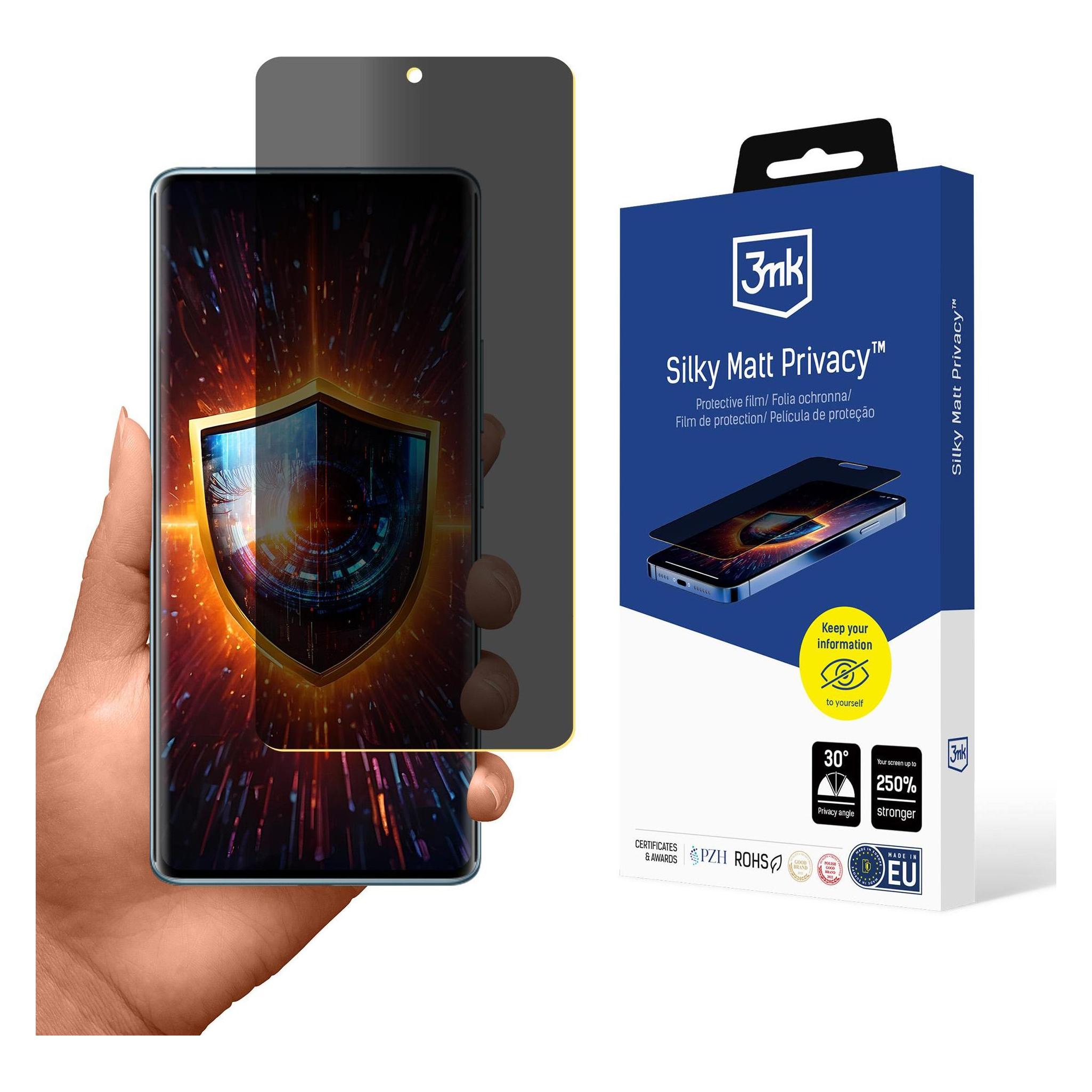 3MK Privacy Film Silky Matt Privacy for Xiaomi Redmi Note 14 Pro 4G (W-3SlMatPv-RN14P4G-0)