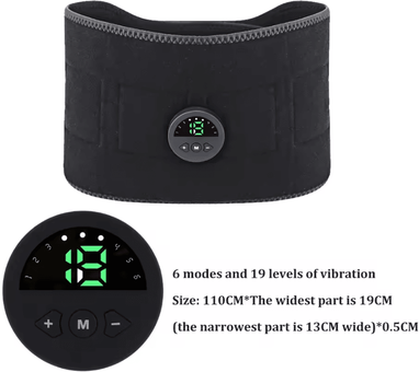 Inspire Curations EMS Muscle Stimulator Belt Abdominal Muscle Stimulator For Core Training & Muscle Activation 6 Mode 19 Gear usb Type c