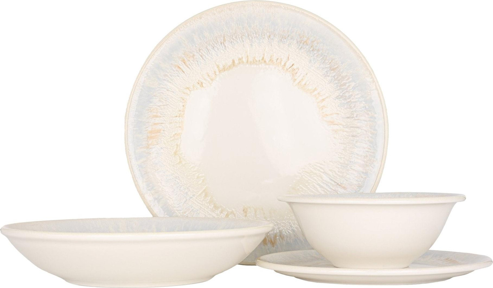 BY BONE Wave 24-delig porseleinen servieset voor 6 personen