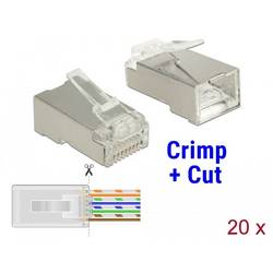 Delock RJ45 Netzwerk Adapter Kabel 0 mm Transparent 86454