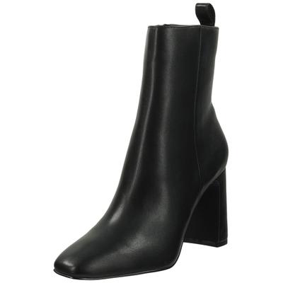 High-Heel-Stiefelette STEVE MADDEN "STEVE MADDEN Stiefelette Lederimitat", Damen, Gr. 36, Lederimitat, schwarz, Schuhe