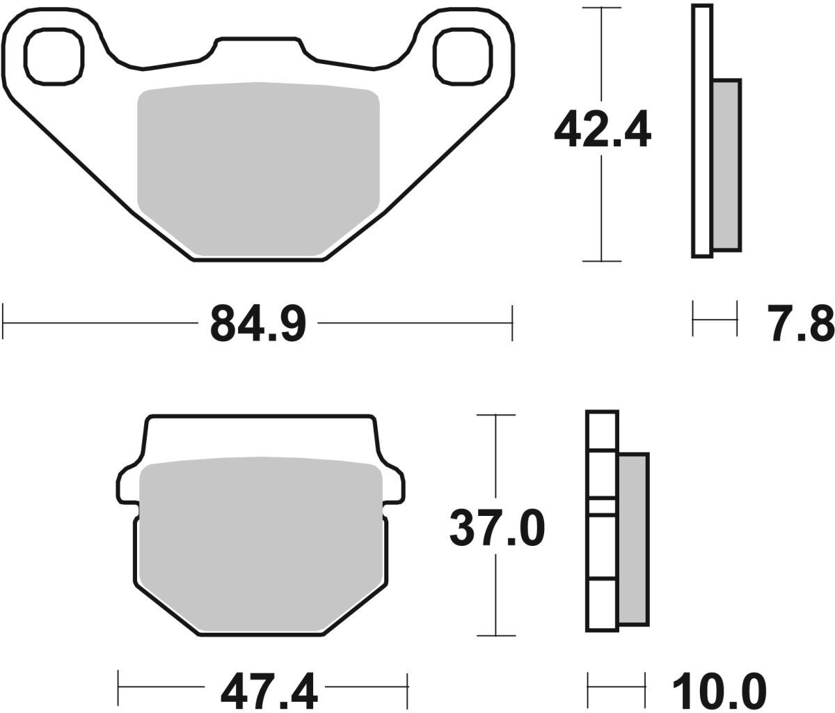 Bremsbelagsatz BREMBO 07HO1118