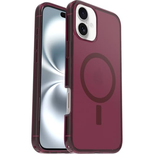 OtterBox Symmetry Series Clear MagSafe hoesje voor iPhone 16 Plus, Up Beet Rood