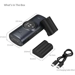 SmallRig 5697 Portable Charger Case Kit for EN-EL15c Batteries (Kamera Akku, Kamera Akku Ladegerät), Kamera Stromversorgung, Schwarz
