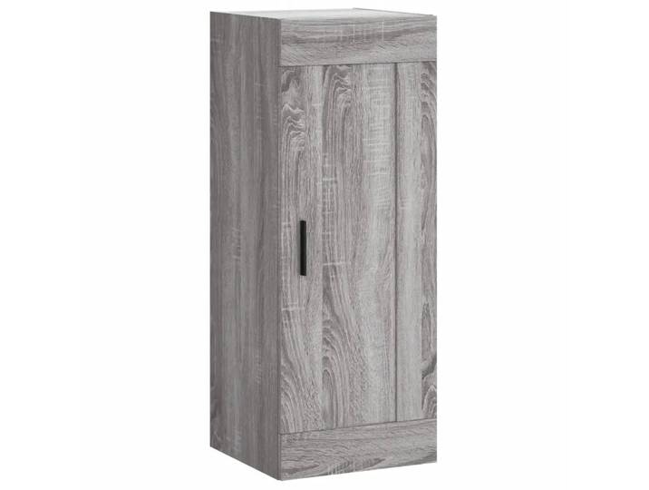 Armoire Murale Rangement Élégante 34\,5 X 34 X 90 Cm Space-saving Design Contemporain En Bois D'Ingénierie Gris